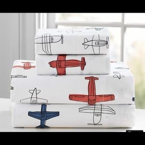 SOLD PotteryBarn Kids Airplane Sheets- Full Size